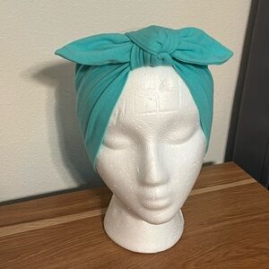 Teal Paper Box Blue Headband Turban